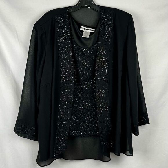 Dana Kay Black Swirl Jacket Tank Set 20WP - Picture 8 of 16